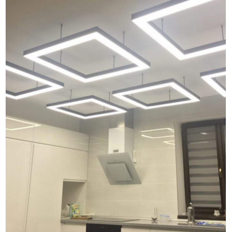 120*120 Sıva Üstü Kare Lineer Armatür (H:8CMXW:5CM)